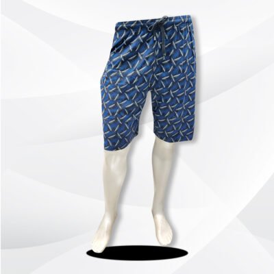 Printed Men Blue Multicolored Shorts